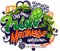 IRISH MADNESS INVITATIONAL ATLANTIC CITY AAU GIRLS BOYS YOUTH VOLLEYBALL TOURNAMENT 2025 LOGO JBJ EVENTS