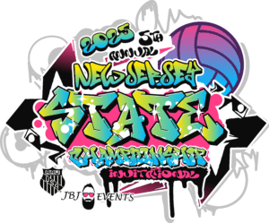 NEW JERSEY STATE CHAMPIONSHIP AAU YOUTH BOYS GIRLS VOLLEYBALL TOURNAMENT 2025 LOGO ATLANTIC CITY JBJ EVENTS