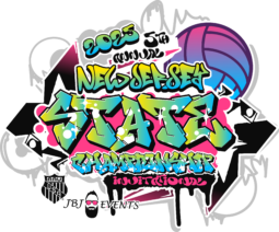 NEW JERSEY STATE CHAMPIONSHIP AAU YOUTH BOYS GIRLS VOLLEYBALL TOURNAMENT 2025 LOGO ATLANTIC CITY JBJ EVENTS