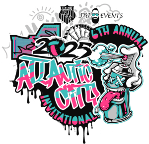 ATLANTIC CITY INVITATIONAL WEEKEND 1 AAU GIRLS BOYS VOLLEYBALL TOURNAMENT 2025 LOGO JBJ EVENTS