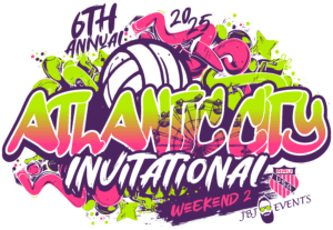 ATLANTIC CITY INVITATIONAL WEEKEND 2 AAU GIRLS BOYS VOLLEYBALL TOURNAMENT 2025 LOGO JBJ EVENTS