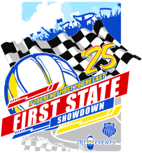 FIRST STATE SHOWDOWN AAU GIRLS VOLLEYBALL TOURNAMENT DELAWARE LOGO 2025 JBJ EVENTS